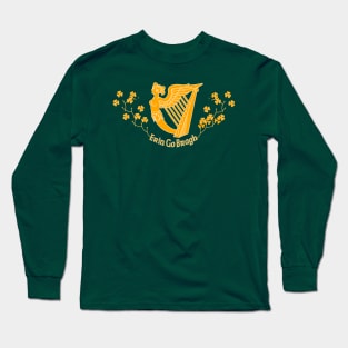 Ireland Forever - Erin Go Bragh Harp Shamrocks Long Sleeve T-Shirt